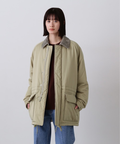 YLEVE(イレーヴ)の「YLEVE / FINX COTTON PADDING COAT(ダウンジャケット/コート・レディース・カーキ/ネイビー・1/2)」の2枚目の写真