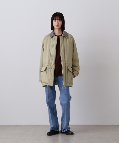 YLEVE(イレーヴ)の「YLEVE / FINX COTTON PADDING COAT(ダウンジャケット/コート・レディース・カーキ/ネイビー・1/2)」の8枚目の写真