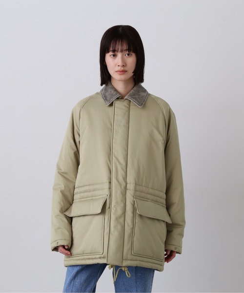 YLEVE(イレーヴ)の「YLEVE / FINX COTTON PADDING COAT(ダウンジャケット/コート・レディース・カーキ/ネイビー・1/2)」の9枚目の写真