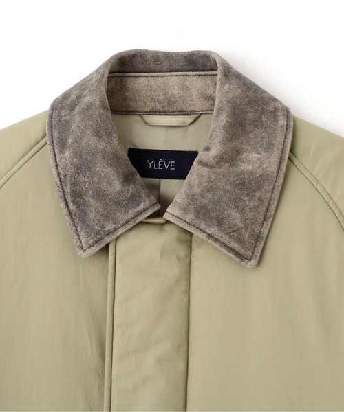 YLEVE(イレーヴ)の「YLEVE / FINX COTTON PADDING COAT(ダウンジャケット/コート・レディース・カーキ/ネイビー・1/2)」の6枚目の写真