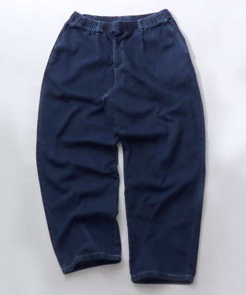 SITRY(シトリー)の「Wide Denim Easy Pants/ワイド デニムパンツ イージーパンツ スケーターパンツ(デニムパンツ・メンズ・ブルー/ブルー系その他/ブラック・LL/M/L)」の3枚目の写真