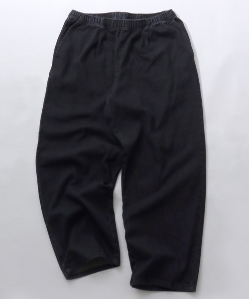 SITRY(シトリー)の「Wide Denim Easy Pants/ワイド デニムパンツ イージーパンツ スケーターパンツ(デニムパンツ・メンズ・ブルー/ブルー系その他/ブラック・LL/M/L)」の1枚目の写真