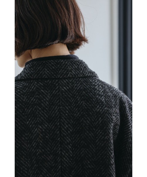 STYLEMIXER（スタイルミキサー）の「ヘリンボーンテーラードジャケット（テーラードジャケット・レディース・ブラウン系その他/ブラック・MEDIUM/SMALL）」の5枚目の写真