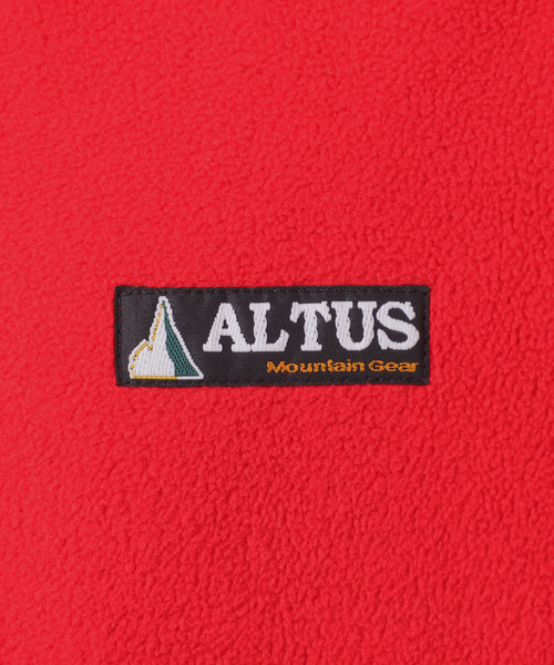 ALTUS（アルタス）の「別注【ALTUS/アルタス】フリースジャケット（ブルゾン・レディース・レッド/チャコールグレー/ブラウン・FREE）」の12枚目の写真
