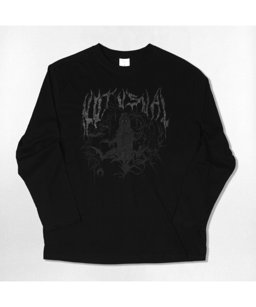 NOTUSUAL（ノットユージュアル）の「クリーピーガール ロングスリーブTシャツ 2色（Tシャツ/カットソー・レディース・ホワイト/ブラック・MEDIUM/LARGE/X-LARGE）」の2枚目の写真