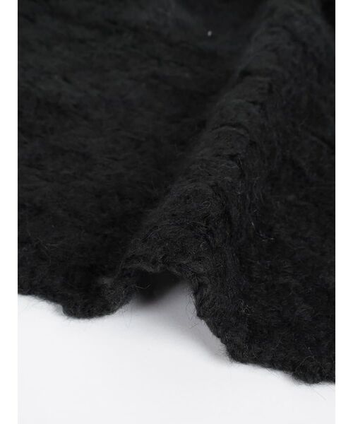 FIKA.(フィーカ)の「Fluffy crochet knit cardigan(カーディガン/ボレロ・レディース・オフホワイト/ブラック・MEDIUM)」の9枚目の写真