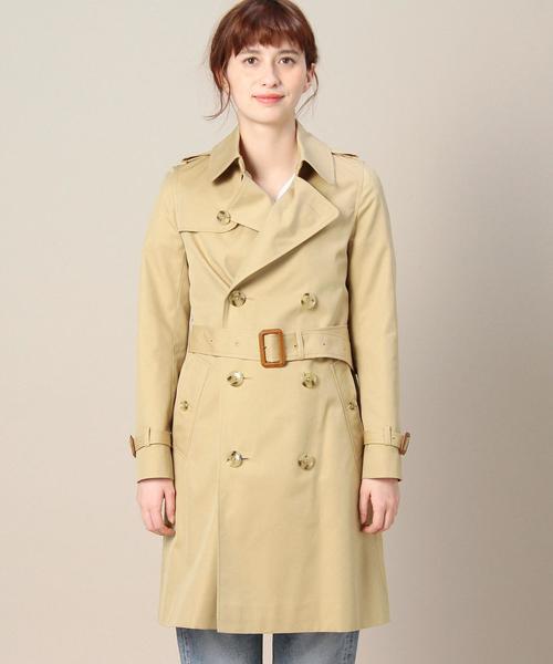 BEAUTY&YOUTH UNITED ARROWS（ビューティーアンドユースユナイテッドアローズ）の「BY TRADITIONAL 80/3 トレンチコート 2 ◆（トレンチコート・レディース・ベージュ・36/38/40）」の3枚目の写真
