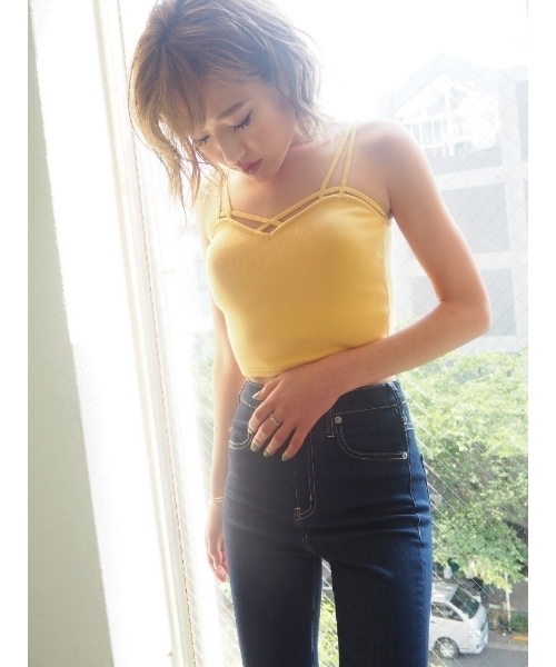 GYDA(ジェイダ)の「バインダービスチェ(ブラジャー・レディース・オフホワイト/グレー/ブラック/レッド/ピンク/グリーン/スカイブルー/その他/イエロー/ボルドー・FREE)」の6枚目の写真