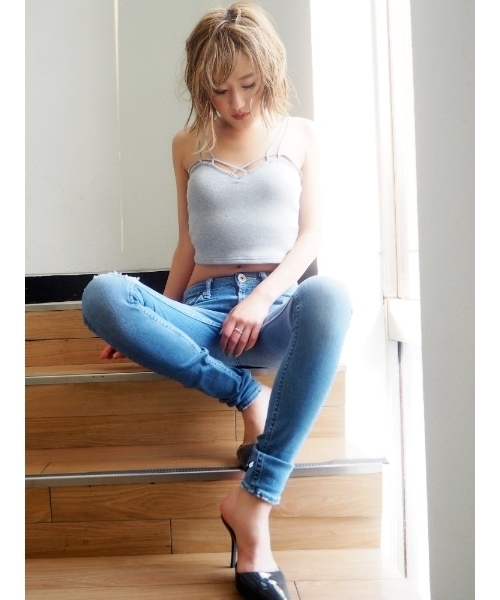 GYDA(ジェイダ)の「バインダービスチェ(ブラジャー・レディース・オフホワイト/グレー/ブラック/レッド/ピンク/グリーン/スカイブルー/その他/イエロー/ボルドー・FREE)」の18枚目の写真