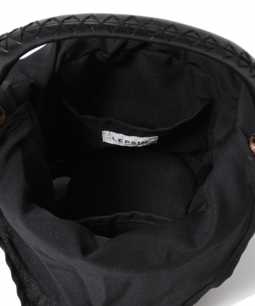 LEPSIM（レプシィム）の「ウィローバケツバッグ　743885（かごバッグ・レディース・ナチュラル/ダークブラウン・ONE SIZE）」の8枚目の写真