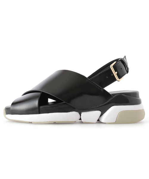 CLANE（クラネ）の「ORPHIC×CLANE CROSS DESIGN SANDAL（サンダル  