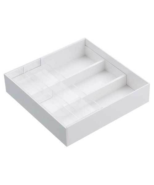 tower（タワー）の「tower (タワー) 伸縮&スライドカトラリートレー（キッチン収納・レディース・ブラック/ホワイト・ONE SIZE）」の4枚目の写真