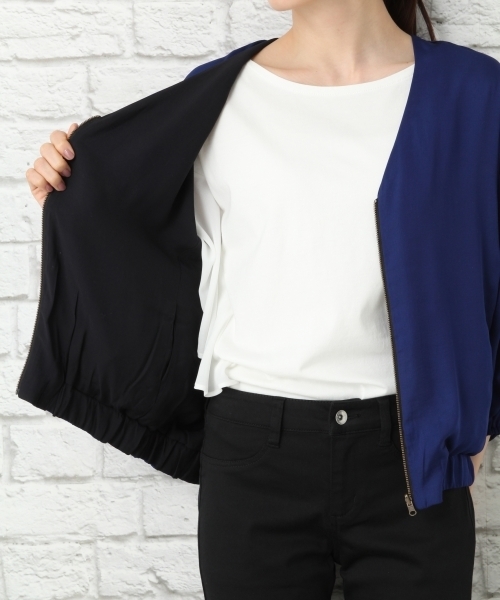 LEPSIM（レプシィム）の「リバーシブルハッスイVネックブルゾン 746872