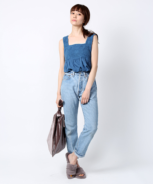 FREAK'S STORE（フリークスストア）の「ファーサンダル　2ストラップ (スリッパサンダル)（サンダル・レディース・ホワイト/ピンク/グレー・36/37/38）」の4枚目の写真