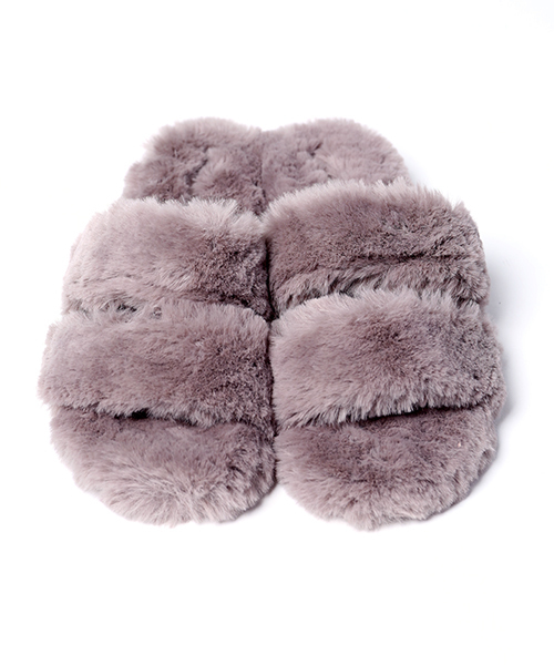 FREAK'S STORE（フリークスストア）の「ファーサンダル　2ストラップ (スリッパサンダル)（サンダル・レディース・ホワイト/ピンク/グレー・36/37/38）」の7枚目の写真