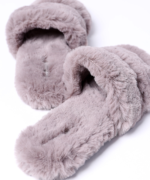 FREAK'S STORE（フリークスストア）の「ファーサンダル　2ストラップ (スリッパサンダル)（サンダル・レディース・ホワイト/ピンク/グレー・36/37/38）」の14枚目の写真