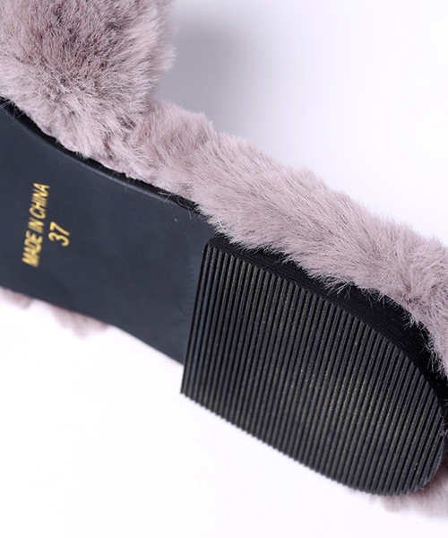 FREAK'S STORE（フリークスストア）の「ファーサンダル　2ストラップ (スリッパサンダル)（サンダル・レディース・ホワイト/ピンク/グレー・36/37/38）」の17枚目の写真