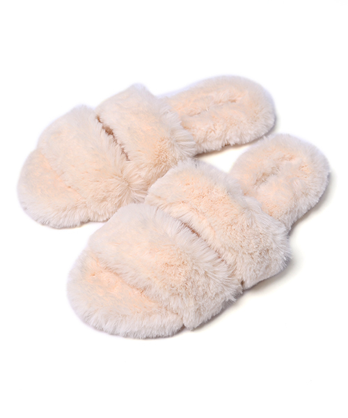 FREAK'S STORE（フリークスストア）の「ファーサンダル　2ストラップ (スリッパサンダル)（サンダル・レディース・ホワイト/ピンク/グレー・36/37/38）」の18枚目の写真