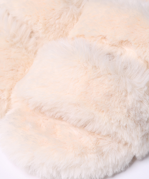 FREAK'S STORE（フリークスストア）の「ファーサンダル　2ストラップ (スリッパサンダル)（サンダル・レディース・ホワイト/ピンク/グレー・36/37/38）」の8枚目の写真