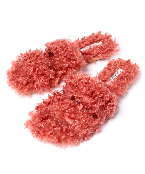 FREAK'S STORE（フリークスストア）の「ファーサンダル　2ストラップ (スリッパサンダル)（サンダル・レディース・ホワイト/ピンク/グレー・36/37/38）」の9枚目の写真