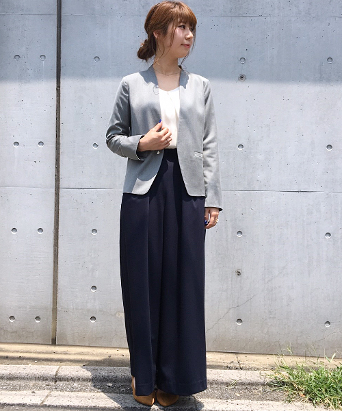 laboratory work(ラボラトリーワーク)の「ノーラペルジャケット(ノーカラージャケット・レディース・グレー/グレー系その他/ブラック・SMALL/MEDIUM)」の12枚目の写真