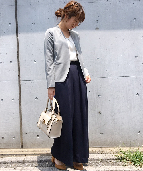 laboratory work(ラボラトリーワーク)の「ノーラペルジャケット(ノーカラージャケット・レディース・グレー/グレー系その他/ブラック・SMALL/MEDIUM)」の13枚目の写真