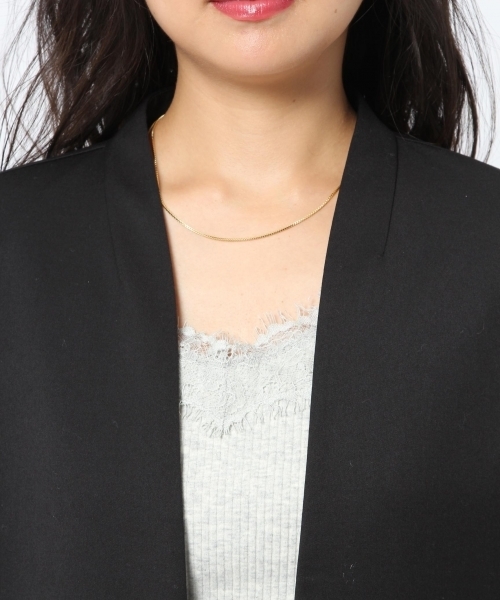 laboratory work(ラボラトリーワーク)の「ノーラペルジャケット(ノーカラージャケット・レディース・グレー/グレー系その他/ブラック・SMALL/MEDIUM)」の20枚目の写真