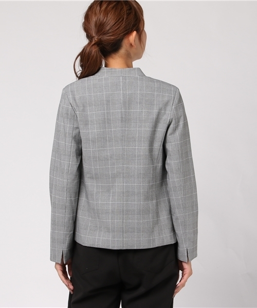 laboratory work(ラボラトリーワーク)の「ノーラペルジャケット(ノーカラージャケット・レディース・グレー/グレー系その他/ブラック・SMALL/MEDIUM)」の6枚目の写真