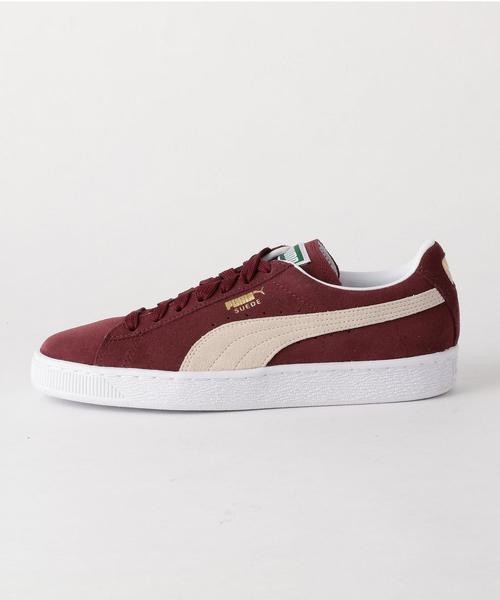 PUMA(プーマ)の「PUMA(プーマ) スウェード クラシック + ◆(スニーカー・レディース・ワインレッド/ネイビー・23cm/25cm/23.5cm/24.5cm/24cm)」の2枚目の写真