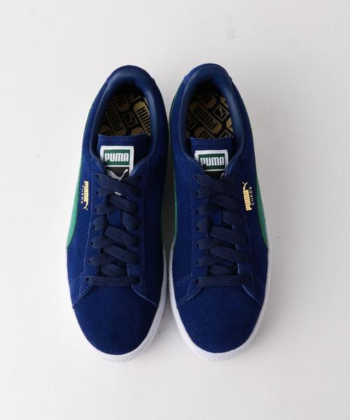 PUMA(プーマ)の「PUMA(プーマ) スウェード クラシック + ◆(スニーカー・レディース・ワインレッド/ネイビー・23cm/25cm/23.5cm/24.5cm/24cm)」の4枚目の写真
