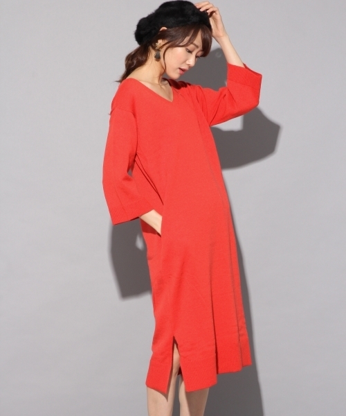 Bliss Point ブリスポイント の ウォッシャブル ソフトタッチハイゲージニットワンピース ワンピース Wear