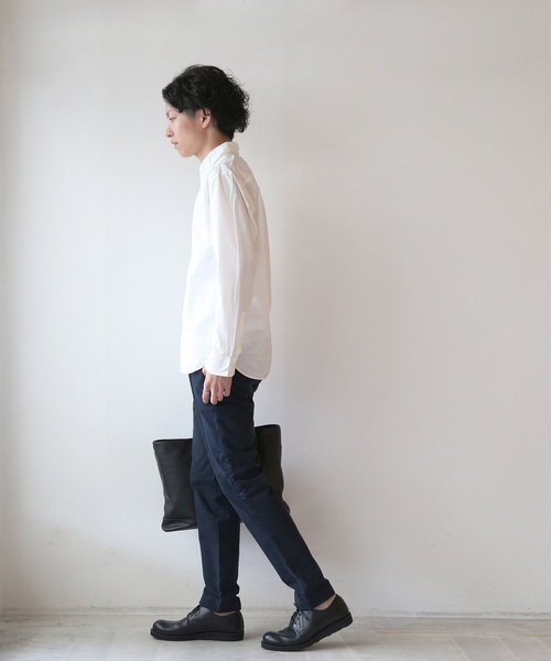 quadro（クオドロ）の「カヤヌコットンチノテーパードパンツ（チノパンツ・メンズ・ベージュ/ネイビー・SMALL/LARGE/MEDIUM）」の10枚目の写真