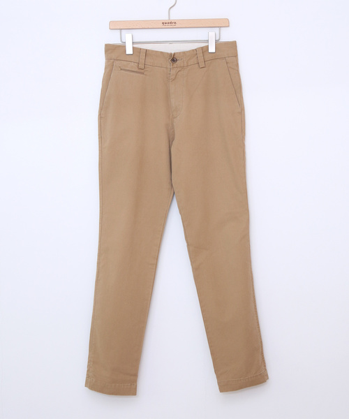 quadro（クオドロ）の「カヤヌコットンチノテーパードパンツ（チノパンツ・メンズ・ベージュ/ネイビー・SMALL/LARGE/MEDIUM）」の22枚目の写真