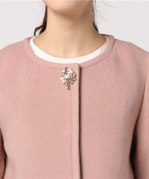 JILL by JILL STUART（ジルバイジルスチュアート）の「ロマンティックカルゼコート（その他アウター・レディース・ベージュ/グレー/ブラック/ライトピンク・SMALL/MEDIUM）」の5枚目の写真