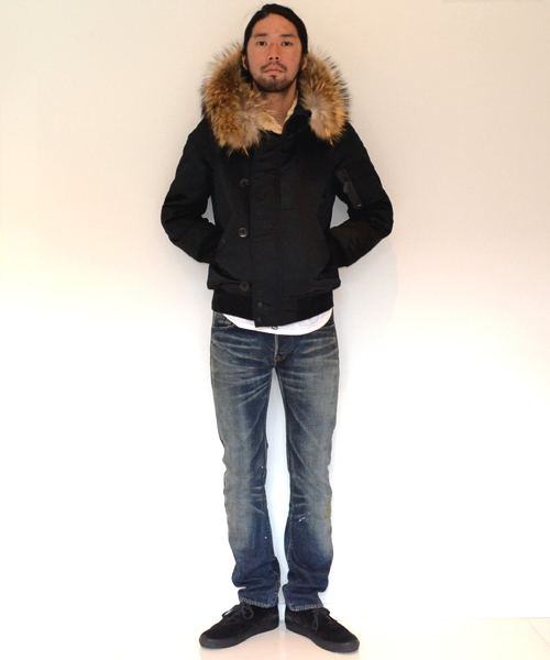 AMERICAN RAG CIE（アメリカンラグシー）の「AMERICAN RAG CIE N2Bミリタリーブルゾン 113-AOA-M122-BL031,BL182○（ブルゾン・メンズ・ブラック/カーキ/ネイビー・2/3/1）」の6枚目の写真