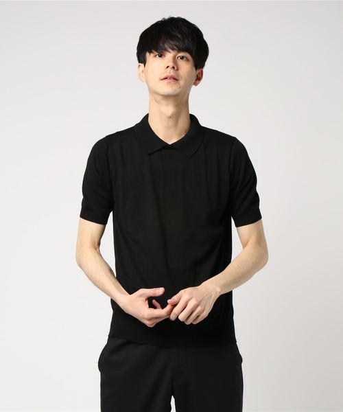 SLOANE（スローン）の「◎SLOANE / コットンテンジク スキッパーポロ