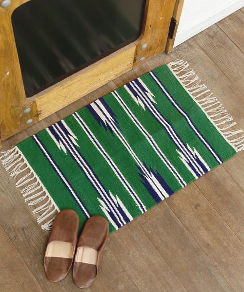 チャイハネ】ネイティブ柄ラグマット45×65cm（ラグ/マット