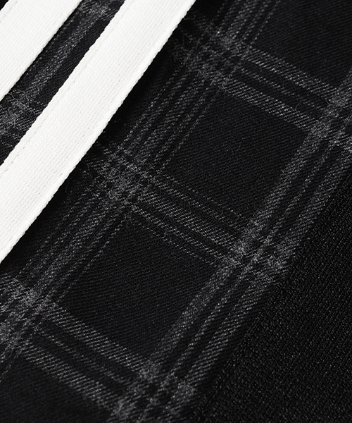 Candy Stripper（キャンディストリッパー）の「CHECK RIBBON TRIMMED JERSET パンツ（その他パンツ・レディース・ブラック/ネイビー・2）」の10枚目の写真