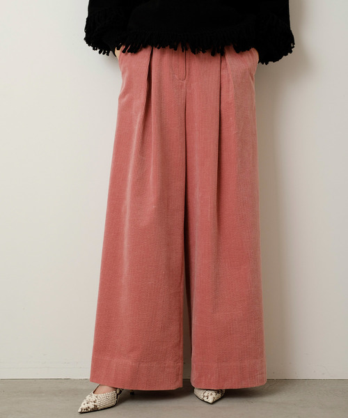 Banner Barrett（バナーバレット）の「CORDUROY PANTS/コーデュロイワイドパンツ（その他パンツ・レディース・ベージュ/パープル/ピンク・38/36）」の12枚目の写真