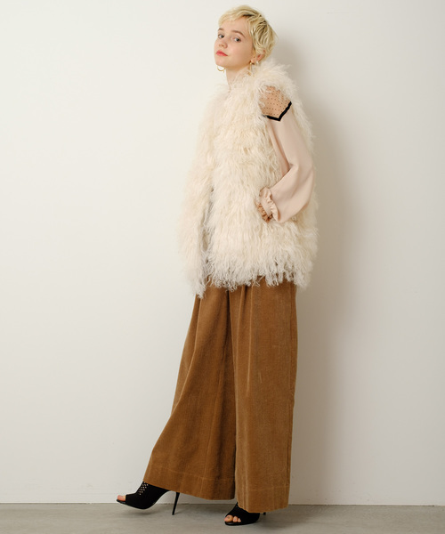 Banner Barrett（バナーバレット）の「CORDUROY PANTS/コーデュロイワイドパンツ（その他パンツ・レディース・ベージュ/パープル/ピンク・38/36）」の13枚目の写真