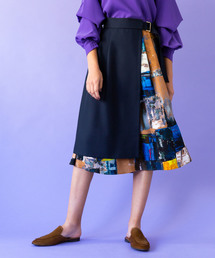 UNITED TOKYO | ブラシプリントラップスカート(スカート)