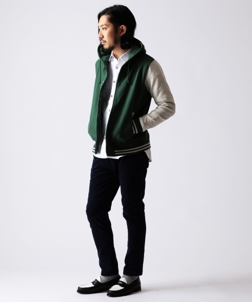 BEAMS フード付きスタジャン メンズオススメ商品】フード付きスタジャン｜ビームス