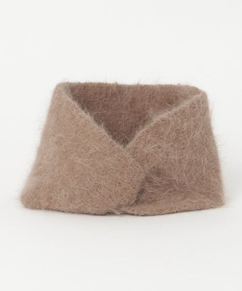 flower（フラワー）の「モヘアヘアバンド（ヘアバンド・レディース・チャコールグレー/ベージュ・FREE）」の7枚目の写真