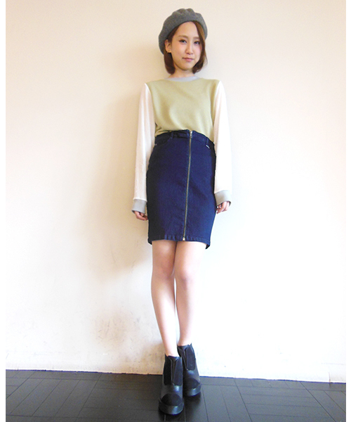 WHO'S WHO gallery（フーズフーギャラリー）の「【WEB限定価格】ZIPデニムパッチタイトスカート（スカート・レディース・インディゴブルー/ブラック/その他20・FREE）」の13枚目の写真