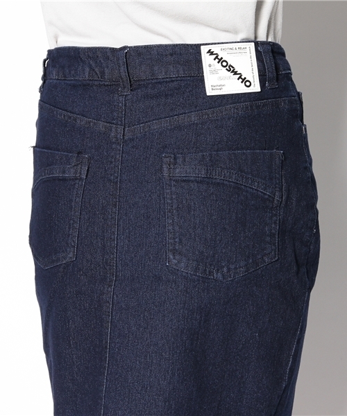 WHO'S WHO gallery（フーズフーギャラリー）の「【WEB限定価格】ZIPデニムパッチタイトスカート（スカート・レディース・インディゴブルー/ブラック/その他20・FREE）」の7枚目の写真