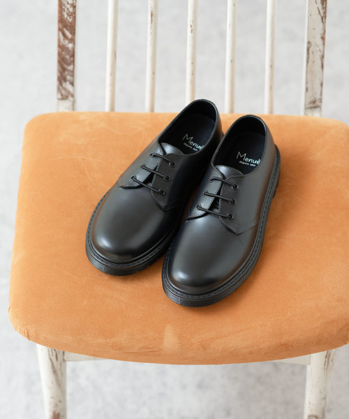 menue（メヌエ）の「カジュアル レイン シューズ ポストマンシューズ（ドレスシューズ・レディース・ブラック・LL/S/M/L）」の2枚目の写真