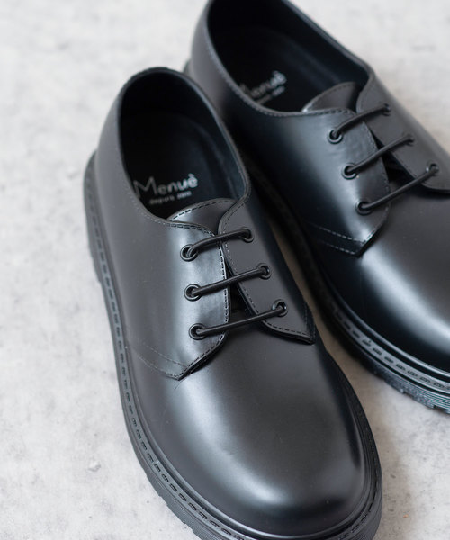 menue（メヌエ）の「カジュアル レイン シューズ ポストマンシューズ（ドレスシューズ・レディース・ブラック・LL/S/M/L）」の4枚目の写真