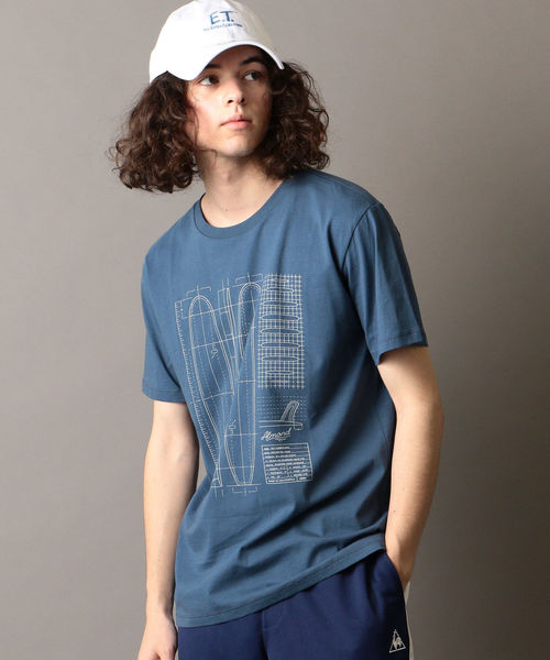 SHIPS JET BLUE(シップスジェットブルー)の「ALMOND SURF:プリントTシャツ(Tシャツ/カットソー・メンズ・ホワイト/ブラック/ネイビー/グレー/マスタード・MEDIUM/LARGE/X-LARGE)」の4枚目の写真