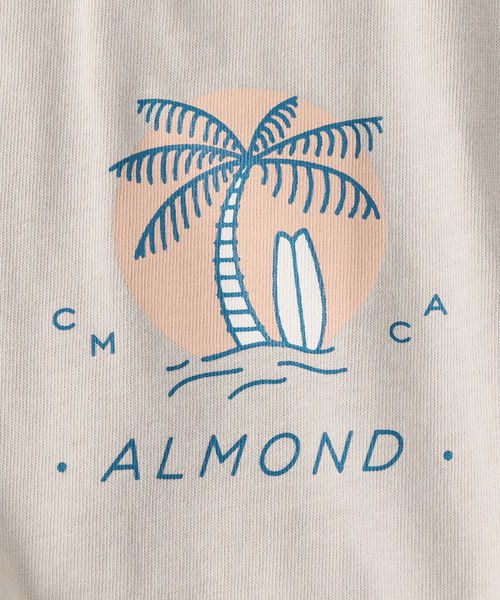 SHIPS JET BLUE(シップスジェットブルー)の「ALMOND SURF:プリントTシャツ(Tシャツ/カットソー・メンズ・ホワイト/ブラック/ネイビー/グレー/マスタード・MEDIUM/LARGE/X-LARGE)」の22枚目の写真