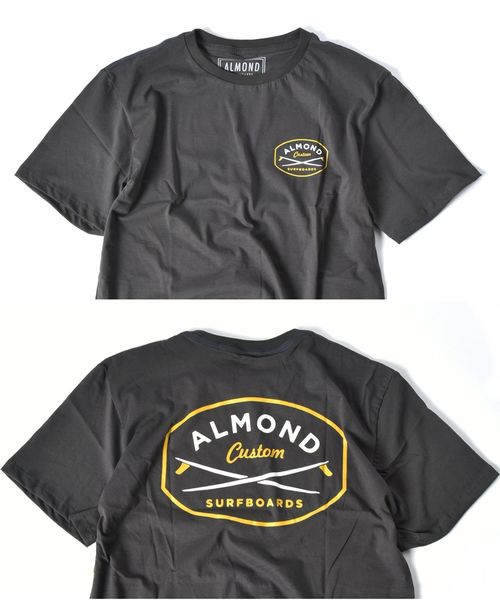 SHIPS JET BLUE(シップスジェットブルー)の「ALMOND SURF:プリントTシャツ(Tシャツ/カットソー・メンズ・ホワイト/ブラック/ネイビー/グレー/マスタード・MEDIUM/LARGE/X-LARGE)」の9枚目の写真